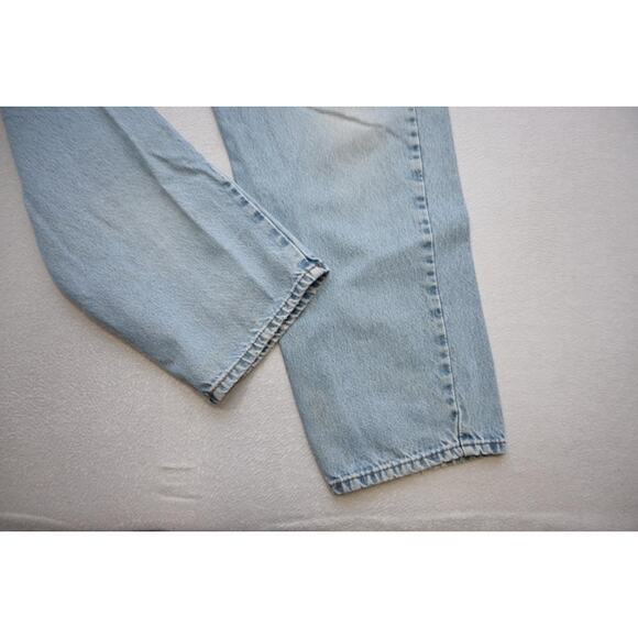 Levi's 550 Relaxed Fit Straight Blue Denim Jeans Rugged Mens Sz 40 x 31(Altered) - Picture 4 of 16